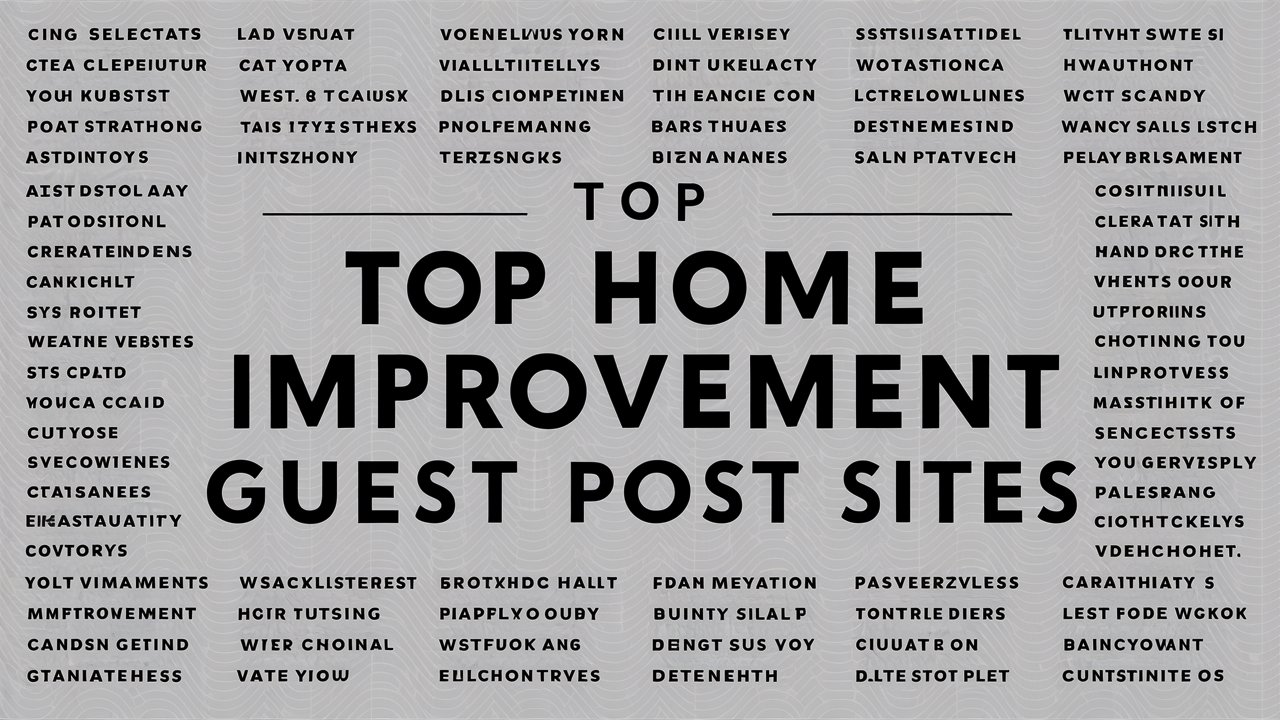 100+ Home Improvement Guest Post Blogs List –  Weekly Updated 2024